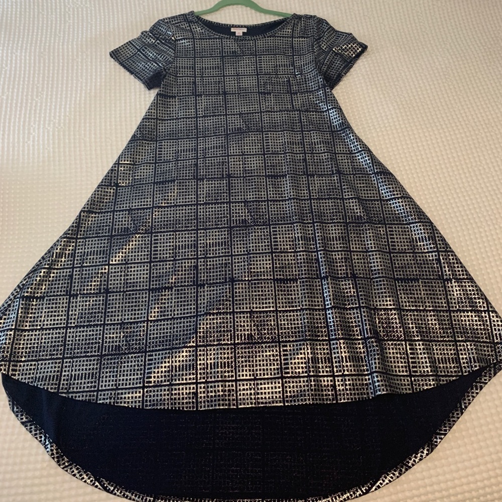 Medium Carly - Navy Blue and Silver